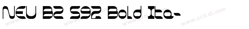 NEU BZ S92 Bold Ita字体转换